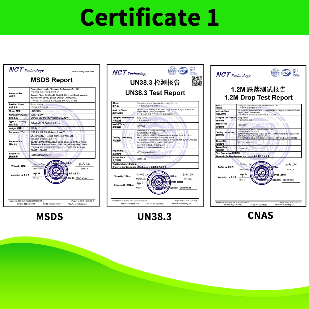 MSDS CNAS UN38.3