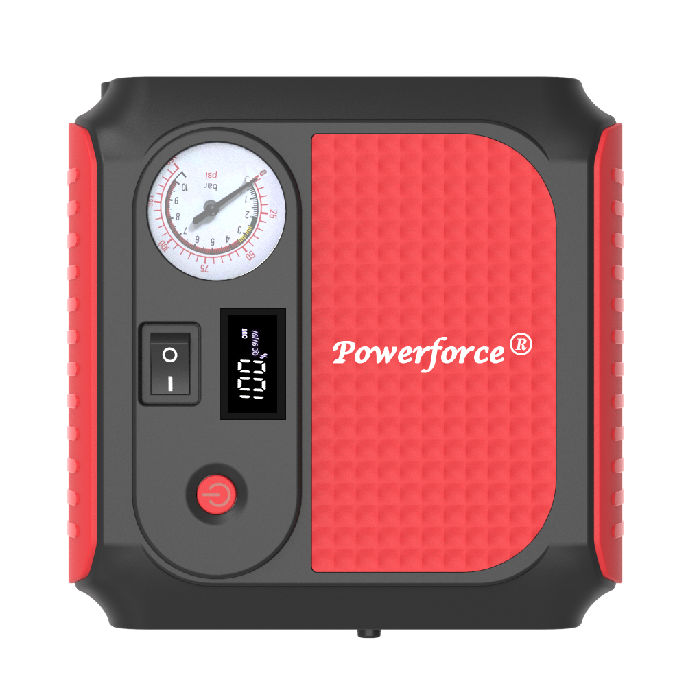 Portable Lithium Jump Starter with Air Compressor 1000 A Car Battery Starter with 150 PSI Digital Tire Inflator 16800mAh 12V