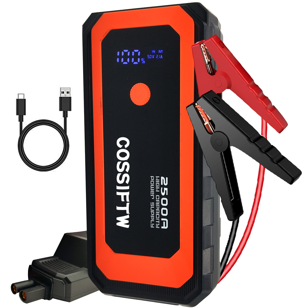 12800mAh 12V Car Jump Starter Power Bank Auto Battery Booster Emergency Tools Battery Pack